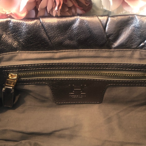 Halston Heritage Leather Clutch Bag - Picture 4 of 7